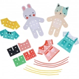 Îmbrăcăminte cu motiv de pisică și iepure