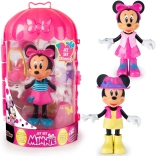 Păpușă de călătorie Minnie Mouse de îmbrăcat, cu garderobă și accesorii