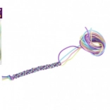 Șnururi colorate pentru împletit 100 cm – set 35 buc