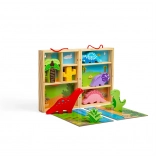 Cutie de joc cu dinozauri de la Bigjigs Toys