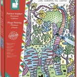 Maxi cărți de colorat Dinozauri de la Janod