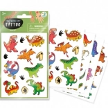 Tatuaje temporare Dinozauri, 4 foi