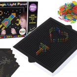 Tablă Magică Luminoasă 3D cu pioneze, 276 piese