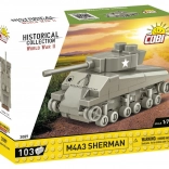 Set de construcție COBI Historical Collection M4A3 Sherman 1:72