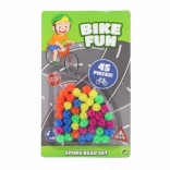 Mărgele colorate pentru bicicletă