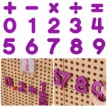 Masterkidz set de cifre și semne matematice pentru panourile STEM de perete, 82 piese