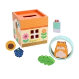 Petit Collage căsuță pentru hamsterul Hugo – mini set din lemn