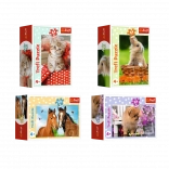 Mini puzzle 54 piese cu pui