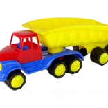 Mare camion galben cu remorcă 45 cm