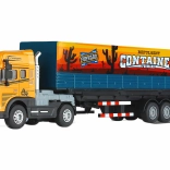 Cap tractor metalic cu container 40 cm, cu efecte luminoase și sonore