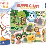 Puzzle gigant 15 piese Bobaski la ZOO