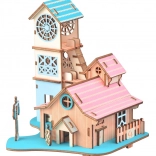 Woodcraft Puzzle 3D din lemn Vila lângă râu