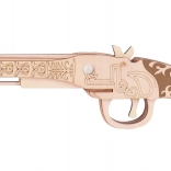 Puzzle 3D din lemn muschetă cu elastic