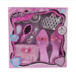 Set de prințesă cu pantofiori, fustiță și oglinjoară