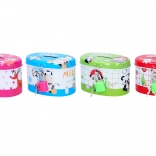 Pușculiță ovală din tablă 10 × 6,5 cm