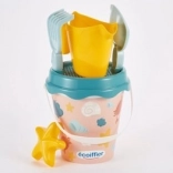 Găletușă pentru nisip Pacific cu stropitoare și accesorii 17 cm