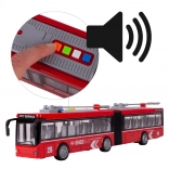 Autobuz articulat cu sunete și lumini 1:16