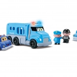Mașini de poliție cu efecte - set de 4 buc