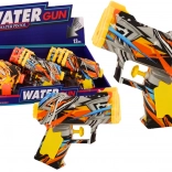 Pistolă mică cu apă galbenă portocalie graffiti