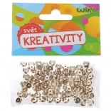 Mărgele aurii 6 × 3 mm – pachet 100 buc