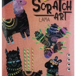 Set creativ Răzuit Animale Lama