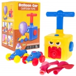 Set de 2 mașinuțe cu propulsie pe balon pentru copii 3+ cu pompă manuală
