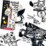 woopie baby carte textilă senzorială în contrast pentru bebeluși