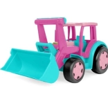 Gigant tractor încărcător roz 60 cm