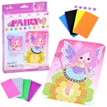 mozaic creativ din spumă, zână – decupaj autocolant