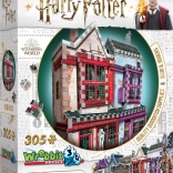 Puzzle 3D Harry Potter: Quality Quidditch Supplies și Slug & Jiggers Apothecary, 305 piese