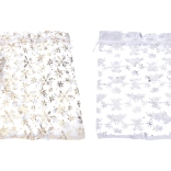 Săculeț din organza cu fulgi de zăpadă de Crăciun 20x30 cm