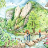 Puzzle Plimbare Dovedale 1000 de piese