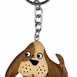 Breloc din lemn câine