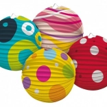 Lampion de hârtie colorat sferă 25 cm