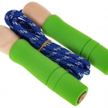 Jucărie de sărit pentru copii cu mânere din lemn și capete de cauciuc