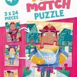 Puzzle Mix & Match: meseriile mele preferate 3×24 piese