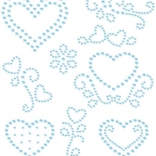 Aplicație termocolantă cu strasuri – floricele strălucitoare