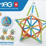 Geomag Supercolor set magnetic cu 93 piese din plastic reciclat