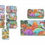 Puzzle 60 piese în cutie de tablă