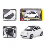 Bburago Fiat 500 model mașinuță 1:24 albă