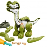 Dinosaurus cu schelet șurub verde