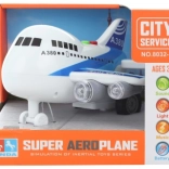 Mare avion cu baterii cu lumină și sunet