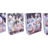 Pungă cadou S 18 × 23 × 10 cm – motiv de Crăciun