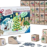Calendar de Advent puzzle RAVENSBURGER – Crăciun în întreaga lume, 24×54 piese