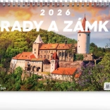 Calendar de birou Castele și Pălaturi 2026