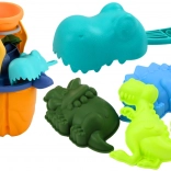 Set pentru nisip Dinozaur Pâlnie Moară Forme Lingură 7 piese