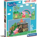 Puzzle Peppa Pig 2x60 piese