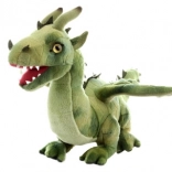 Dragon din pluș verde 36 cm eco‑friendly