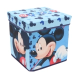 Cozy Noxxiez cutie de depozitare și taburet MICKEY MOUSE 30×30×30 cm