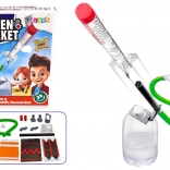 rachetă cu apă ecologică cu aer comprimat – experimente științifice pentru copii (23 piese)